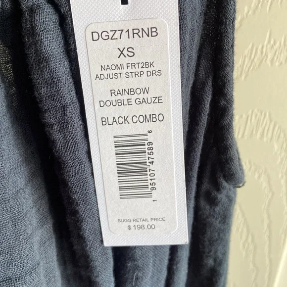 Michael Stars NWT Naomi Sleeveless Drawstring Neckline 100% cotton Maxi Dress XS - Picture 9 of 17